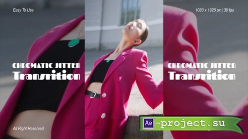 Videohive - Chromatic Jitter Transitions - 65170278 - Project for After Effects