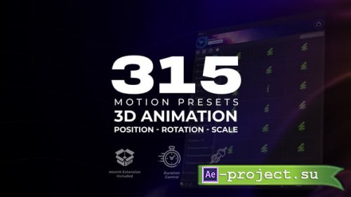 Videohive - Universal Motion Animation Presets - 65202741 - Project & Script for After Effects