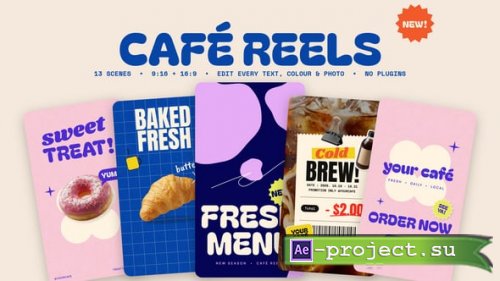 Videohive - CAFÉ REELS Social Reels Pack - 65200298 - Project for After Effects