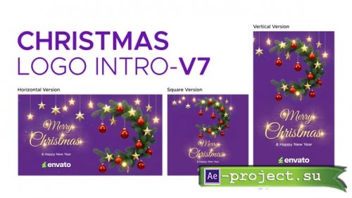 Videohive - Christmas Logo Intro-V7 - 65200595 - Project for After Effects