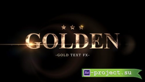 Videohive - Cinematic Gold Text Effect - 65197002 - Project for After Effects