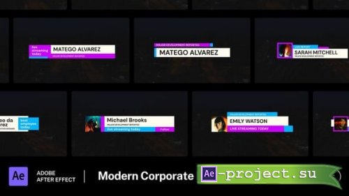 Videohive - Intro - Modern Corporate Lower Third - 65200048 - Project for After Effects