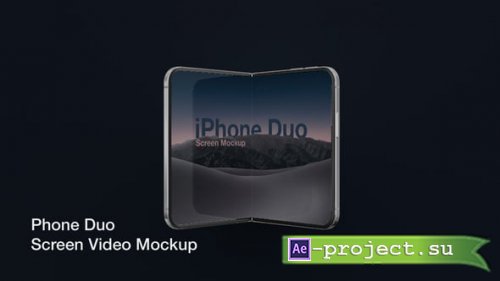 Videohive - Foldable Phone Duo Mockup for App Presentation - 65207528 - Project for After Effects