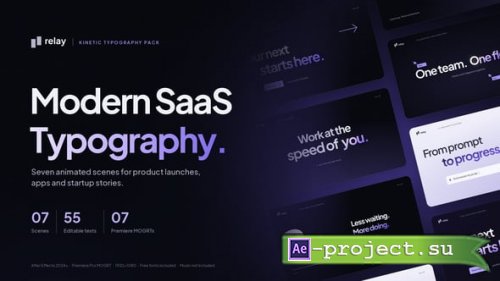 Videohive - Kinetic Typography SaaS Text Animation - 65207560 - Project for After Effects
