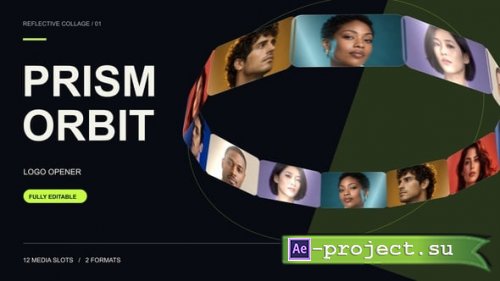 Videohive - Prism Orbit - Reflective Collage Logo Opener - 65215535 - Project for After Effects
