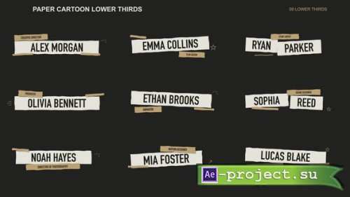 Videohive - Cartoon Lower Thirds | AE - 65484529 - Project for After Effects