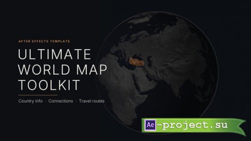 Videohive - Ultimate World Map Toolkit - Country Info, Connections & Travel Routes - 65484770