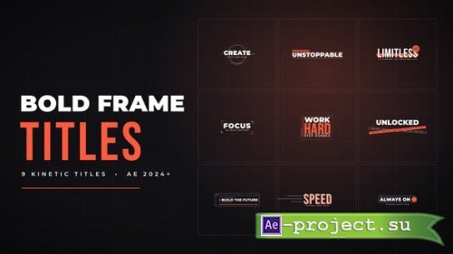 Videohive - Bold Frame Titles | AE | - 65503786 - Project for After Effects