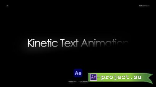 Videohive - Kinetic Text Animation - 65510025 - Project for After Effects