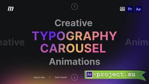 Videohive - Creative Typography Carousel Animations - 65533642 - Project for After Effects