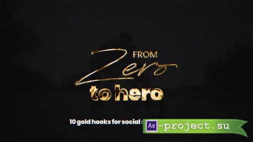 Videohive - Gold Hook Titles - 65544242 - Project for After Effects