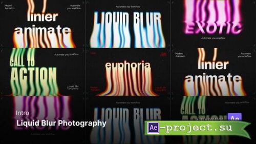 Videohive - Intro - Liquid Blur Typography - 65533200 - Project for After Effects