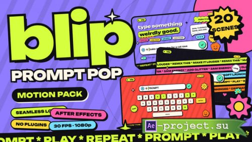 Videohive - Blip Prompt Pop Pack - 65514973 - Project for After Effects