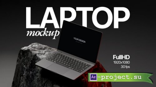 Videohive - Rock Studio Laptop Mockup - 65533666 - Project for After Effects