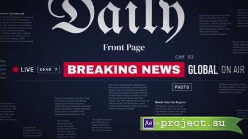 Videohive - News Match Cut - Breaking Headline Typography 4K for After Effects - 65562466