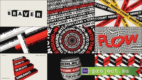Videohive - Kinetic Typography Pack - 9 Bold 3D Text Scenes - 65561469 - Project for After Effects