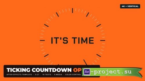 Videohive - Ticking Countdown Opener for After Effects - 65561978