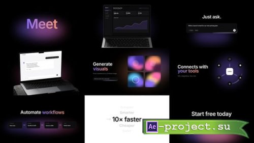 Videohive - SaaS AI Promo - App Product Launch for After Effects - 65576470 - Project for After Effects