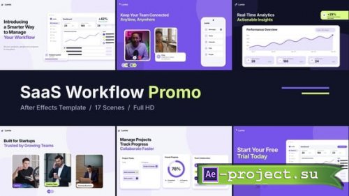 Videohive - SaaS Workflow Promo - Product Showcase - 65562347 - Project for After Effects