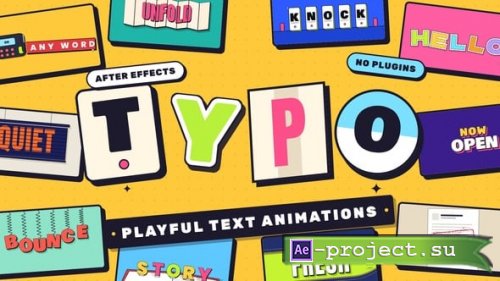 Videohive - Playful Typography Pack - 65562475 - Project for After Effects