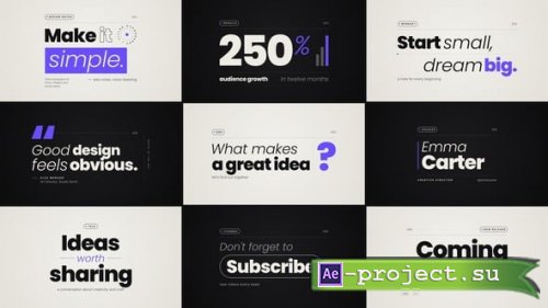 Videohive - Typography Titles - 65534616 - Project for After Effects