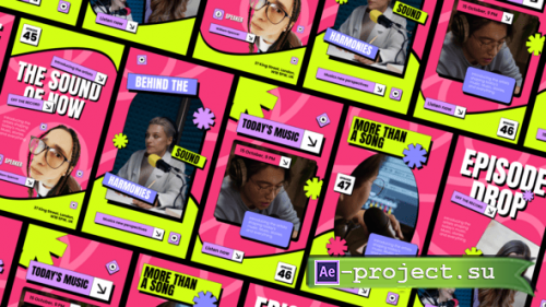 Videohive - Editorial Music Podcast Reels Social Media - 65534416 - Project for After Effects