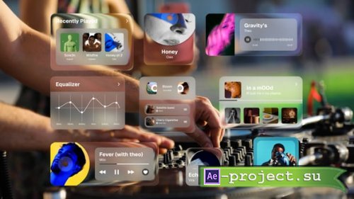 Videohive - Blurry Music Widgets - 65562093 - Project for After Effects