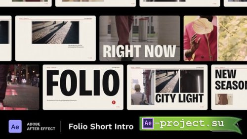 Videohive - Openers - Folio Short Intro - 65562273 - Project for After Effects