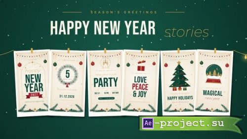 Videohive - Happy New Year Stories | AE | - 65584935 - Project for After Effects