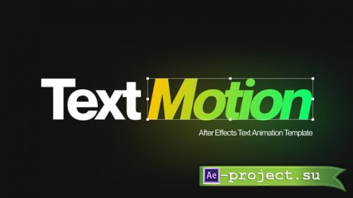 Videohive - Text Motion Blurry Gradient Background - 65584868 - Project for After Effects