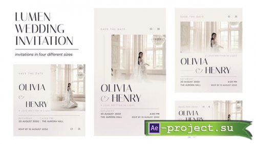 Videohive - Lumen Vows Wedding Invitation Pack - 65596446 - Project for After Effects