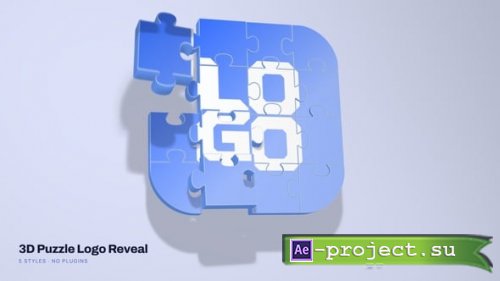 Videohive - 3D Puzzle Logo Reveal - 65596540 - Project for After Effects