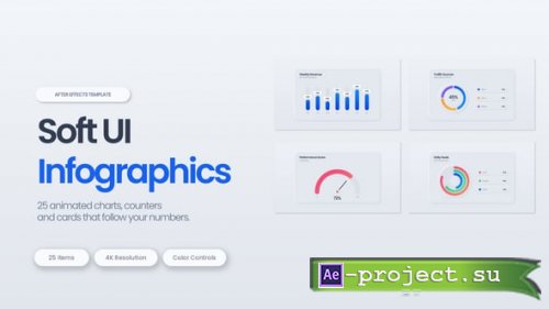 Videohive - Soft UI Infographics - 65596359 - Project for After Effects