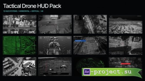 Videohive - Tactical Drone HUD Pack - 65596696 - Project for After Effects