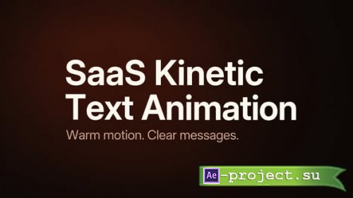 Videohive - SaaS Kinetic Text Animation - 65626858 - Project for After Effects
