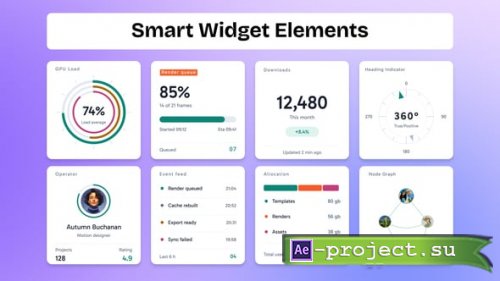 Videohive - Smart Widget Elements - 65596724 - Project for After Effects