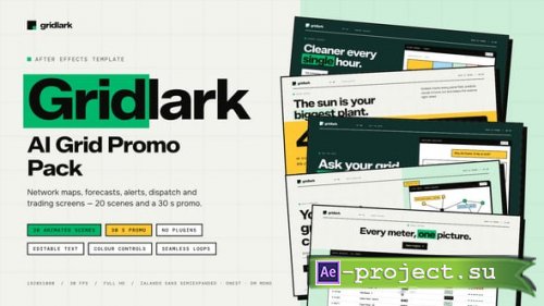Videohive - Gridlark AI Power Grid Promo - 65610931 - Project for After Effects