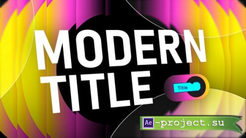 Videohive - Modern Title - 65610689 - Project for After Effects