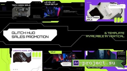 Videohive - Glitch HUD Sales Promotion - 65595486 - Project for After Effects