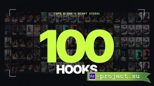 Videohive - 100 Hooks - Social Media Text Pack - 65648192 - Project for After Effects