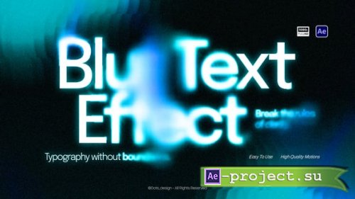 Videohive - Blur Text Effect | V2 - 65626841 - Project for After Effects