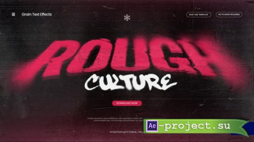 Videohive - Grain Text Effect - 65610730 - Project for After Effects