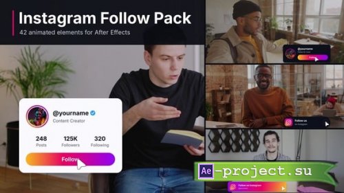 Videohive - Instagram Follow Pack - 65647958 - Project for After Effects