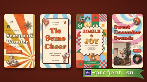 Videohive - Groovy Christmas Stories and Posts - 65626941 - Project for After Effects