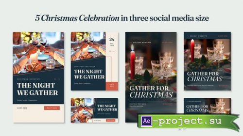 Videohive - Christmas Celebration Social Media Pack - 65626848 - Project for After Effects