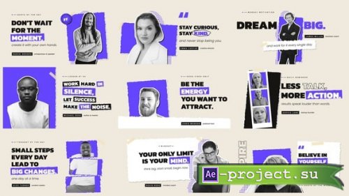 Videohive - Collage Quote Titles - 65596713 - Project for After Effects