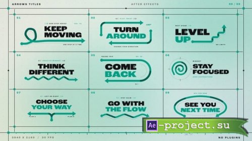 Videohive - Arrows Titles | AE - 65627089 - Project for After Effects