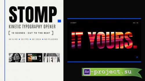 Videohive - Stomp Kinetic Typography Opener - 65648143 - Project for After Effects