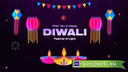 Videohive - Simple Diwali Opener - 65648044 - Project for After Effects