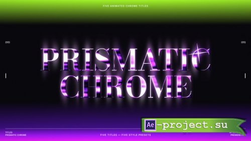 Videohive - Titles - Chrome Typography - 65647370 - Project for After Effects